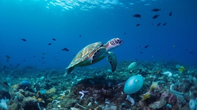déchets plastique dans océan