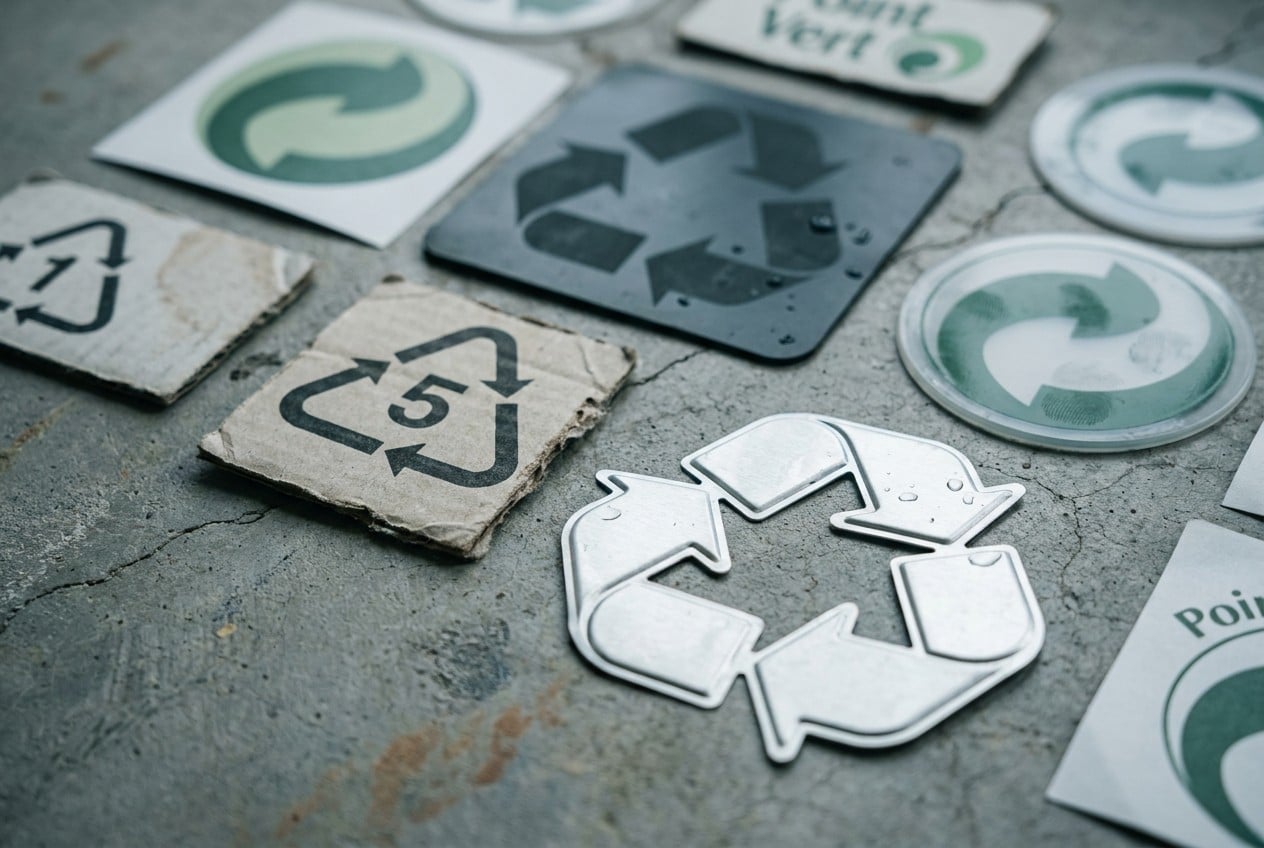 logo sur le recyclage des déchets