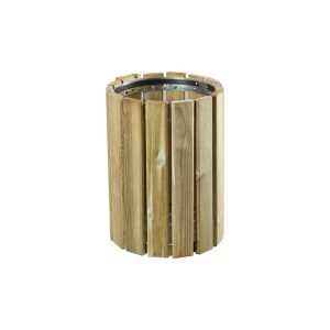 Corbeille murale Eden 20 L en lattes de bois résineux