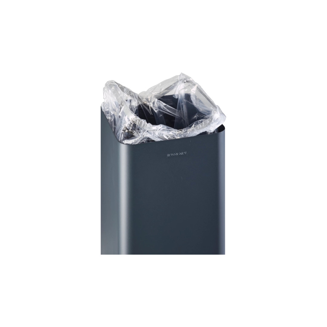 Poubelle de tri Solstice Signature 60 L anthracite, trappe en chêne clair